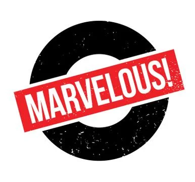 Marvelous rubber stamp Stock Illustration