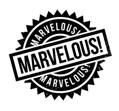 Marvelous rubber stamp Stock Illustration