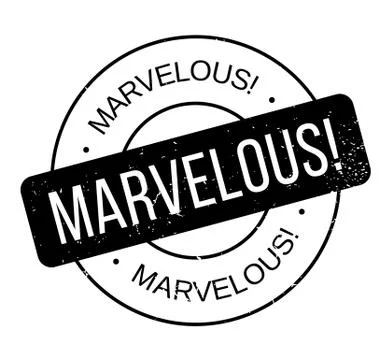 Marvelous rubber stamp Stock Illustration
