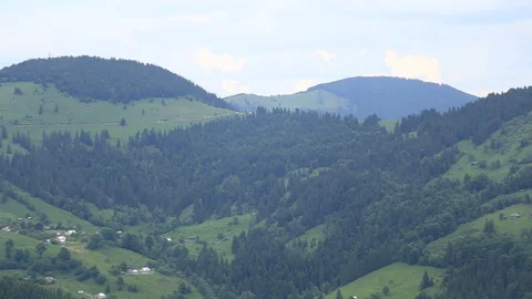Marvelous view of the Carpathians Stock Footage 98984611