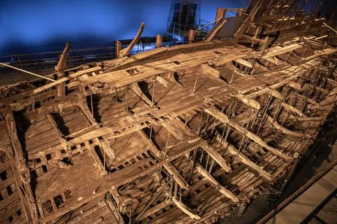 Mary Rose deck Stock Photos