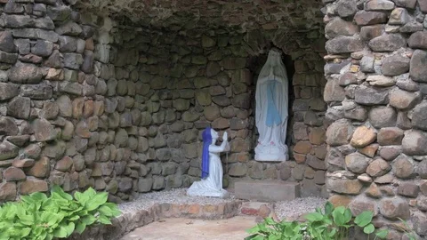 Mary Statue 스톡 동영상 77630379