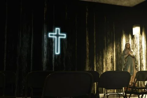 Mary statue Stock Illustration