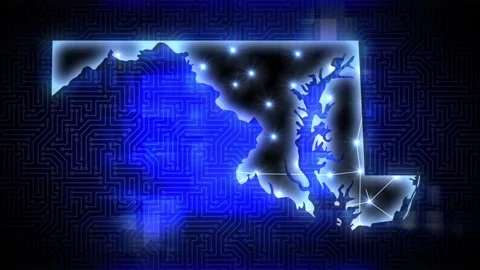 Maryland AI Data Center Network Technology   動画素材 344566462