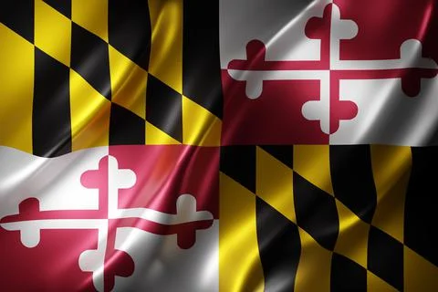 Maryland State flag Stock Illustration