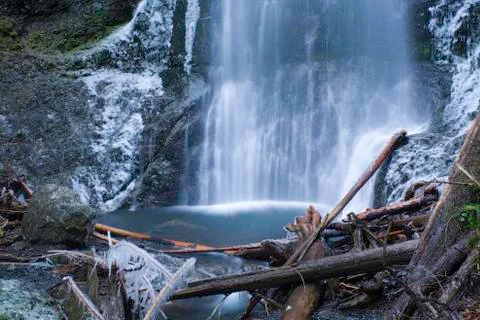 Marymere Falls Stock Photos