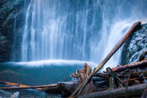 Marymere Falls Stock Photos