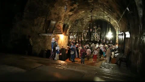 Mary's Tomb.  Jerusalem Stock Footage 10904908