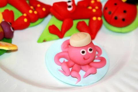 Marzipan characters Stock Photos