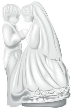 Marzipan Figures Stock Illustration