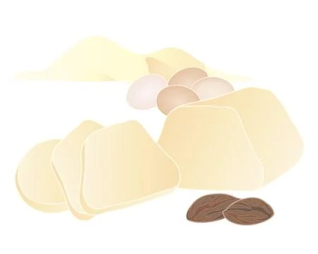 Marzipan Stock Illustration