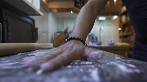 Marzipan on the table Stock Footage 127103043