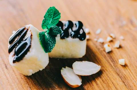 Marzipan On Table Stock Photos