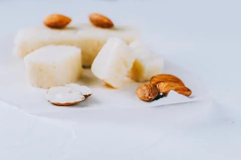 Marzipan On Table Stock Photos
