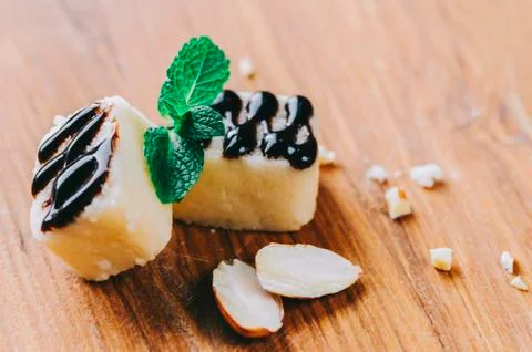 Marzipan On Table Stock Photos