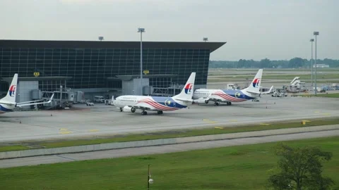 MAS Airplane Parking Stock Footage 220892913