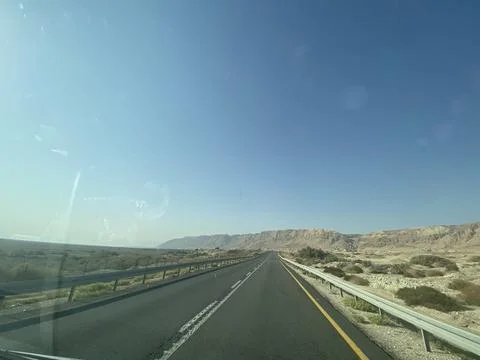 Into the Masada desert Stock Photos