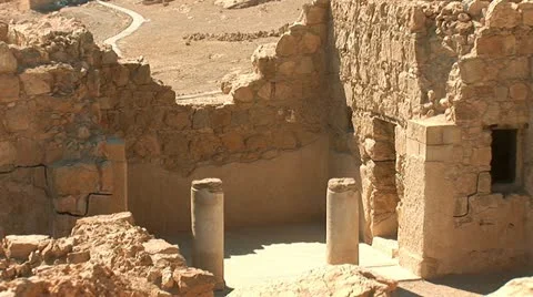 Masada fortress Stock Footage 12049764