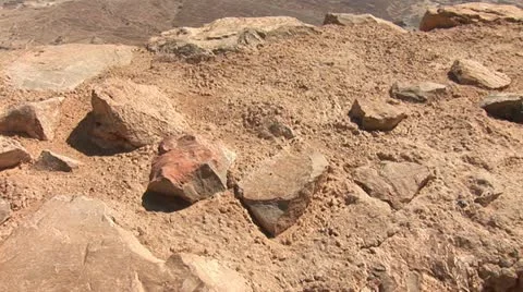 Masada view Stock Footage 12049809