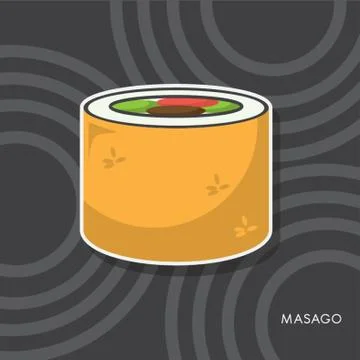 Masago Sushi Stock-Illustration