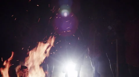 Masai Dancing and Jumping in Slow Motion with dust Stock-Footage 41610996
