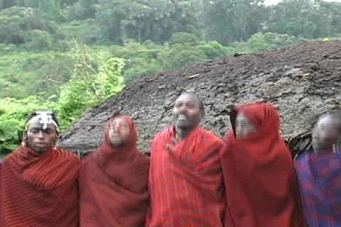 Masai Dancing Video stock 698572