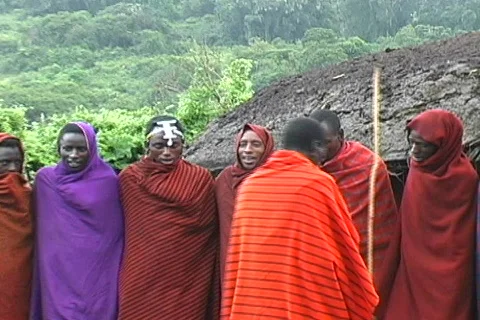Masai Dancing Stock Footage 698879