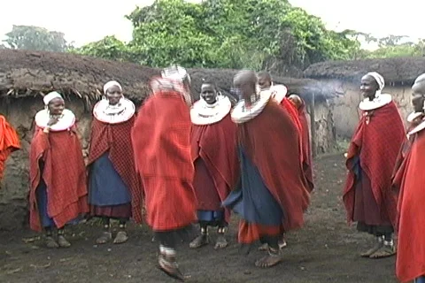Masai Dancing Video stock 698911