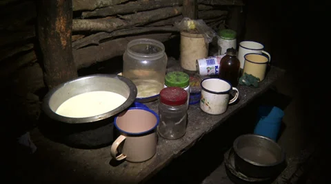 Masai kitchen Stock Footage 33688798