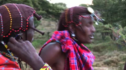 Masai mara dance Stock Footage 24656034