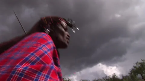 Masai mara dance Video stock 25192413