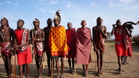 Masai Mara Dance Stock Footage 141868791