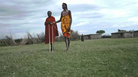 Masai people Stock Footage 8986534