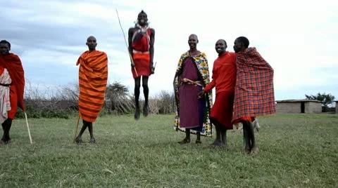 Masai People Stock Footage 8986545
