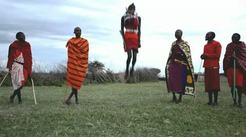 Masai people Stock Footage 8986550