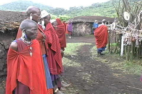 Masai tribe Stock-Footage 698986
