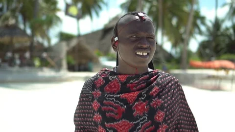 Masai Zanzibar Stock Footage 108547612