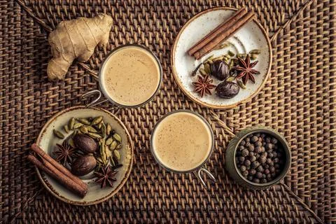 Masala chai tea Stock Photos