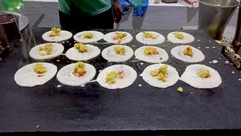 Masala Dosa ingredient making procedure in India. Stock Footage 246191676