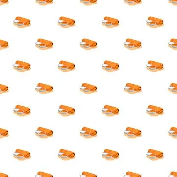 Masala dosa pattern repeating indian breakfast food illustration Stock Illustration