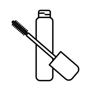 Mascara Applicator Icon Perfect for Eye Makeup and Cosmetic Tools Stock Illustration