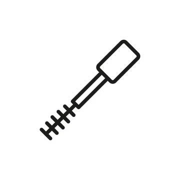 Mascara beauty make up icon vector basic design Stockillustratie