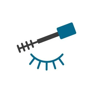 Mascara beauty make up icon vector basic design Stock Illustration