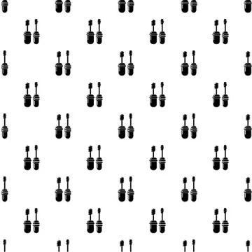 Mascara brush pattern vector seamless Stock Illustration