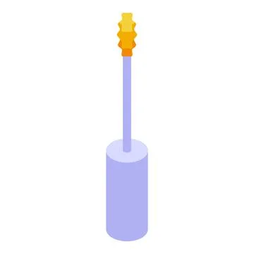 Mascara brush presenting long eyelashes makeup tool 스톡 일러스트