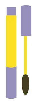 Mascara. Flat vector illustration. Make up tools Stock Illustration