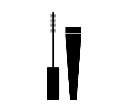 Mascara icon on white background Stock Illustration