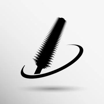 Mascara illustration accessories applicator assorted beauty cosmetic eye makeup Stock Illustration