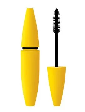 Mascara isolated on white Stock Illustration