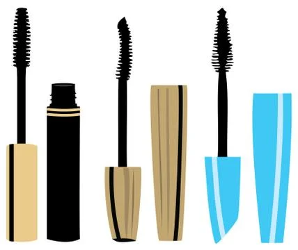 Mascara Set Stock Illustration